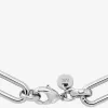 Edelmetallbeschichtetes Messing-Empire-Logo-Kettengliederarmband Edelmetallbeschichtetes Messing-Empire-Logo-Kettengliederarmband