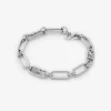 Edelmetallbeschichtetes Messing-Empire-Logo-Kettengliederarmband Edelmetallbeschichtetes Messing-Empire-Logo-Kettengliederarmband