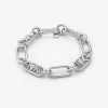 Edelmetallbeschichtetes Messing-Kettengliederarmband Edelmetallbeschichtetes Messing-Kettengliederarmband