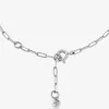 Edelmetallbeschichtetes Sterlingsilber-Pavé-Empire-Logo-Kettengliederarmband Edelmetallbeschichtetes Sterlingsilber-Pavé-Empire-Logo-Kettengliederarmband