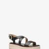 Espadrille-Sandale „Lynn“ aus Leder mit Plateausohle Espadrille-Sandale „Lynn“ aus Leder mit Plateausohle