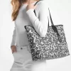 Extragroße Eliza-Einkaufstasche mit Leoparden-Logo Extragroße Eliza-Einkaufstasche mit Leoparden-Logo