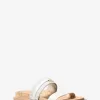 Flache Sandale mit Mandy Signature-Logo Flache Sandale mit Mandy Signature-Logo
