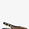 Flache Schuhe aus Darrington-Kalbshaar mit Gepardenmuster Flache Schuhe aus Darrington-Kalbshaar mit Gepardenmuster