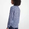 Geblümte Georgette-Bluse Geblümte Georgette-Bluse