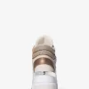 Gentry High-Top-Keilsneaker aus Leder und glitzerndem Kettennetz Gentry High-Top-Keilsneaker aus Leder und glitzerndem Kettennetz