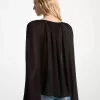 Georgette-Bluse mit V-Ausschnitt Georgette-Bluse mit V-Ausschnitt