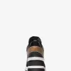 Georgie Chain-Mesh- und Leder-Turnschuh Georgie Chain-Mesh- und Leder-Turnschuh