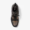 Georgie Chain-Mesh- und Leder-Turnschuh Georgie Chain-Mesh- und Leder-Turnschuh