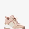Georgie Color-Block-Logo und Leder-Turnschuh Georgie Color-Block-Logo und Leder-Turnschuh