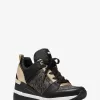 Georgie Metallic-Logo und Wildleder-Trainer Georgie Metallic-Logo und Wildleder-Trainer