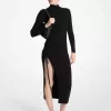 Gerafftes Kleid aus Stretch-Wolle Gerafftes Kleid aus Stretch-Wolle