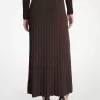 Gerippter Maxirock aus Stretch-Strick Gerippter Maxirock aus Stretch-Strick