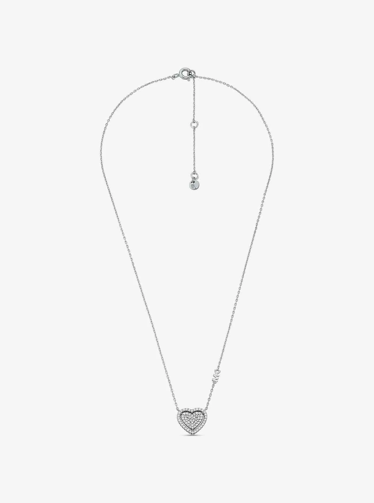 Geschenkset mit Pavé-Herz-Halskette und Ohrringen aus edelmetallbeschichtetem Sterlingsilber Geschenkset mit Pavé-Herz-Halskette und Ohrringen aus edelmetallbeschichtetem Sterlingsilber