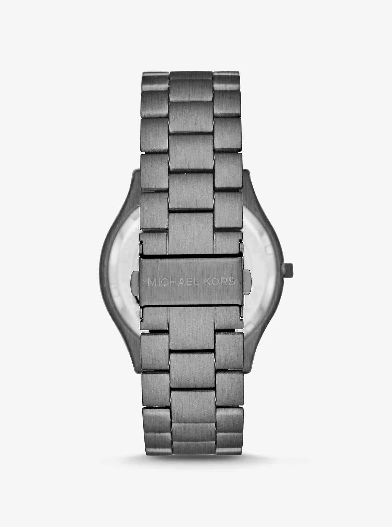 Geschenkset mit übergroßer, schmaler Runway-Armbanduhr aus Gunmetal und Jet-Set-Charm-Lederbrieftasche Geschenkset mit übergroßer, schmaler Runway-Armbanduhr aus Gunmetal und Jet-Set-Charm-Lederbrieftasche