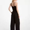 Gesmokter Overall aus Georgette-Kette Gesmokter Overall aus Georgette-Kette