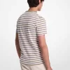 Gestreiftes Baumwoll-T-Shirt Gestreiftes Baumwoll-T-Shirt