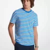 Gestreiftes T-Shirt aus Pima-Baumwolle Gestreiftes T-Shirt aus Pima-Baumwolle