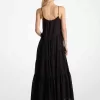 Gestuftes Maxikleid aus Baumwolle Gestuftes Maxikleid aus Baumwolle