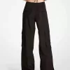 Gewebte Cargohose mit weitem Bein Gewebte Cargohose mit weitem Bein