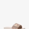 Glitzernde Slide-Sandale aus Ketten-Mesh Glitzernde Slide-Sandale aus Ketten-Mesh