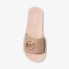 Glitzernde Slide-Sandale aus Ketten-Mesh Glitzernde Slide-Sandale aus Ketten-Mesh