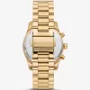 Goldfarbene Lexington Pavé-Armbanduhr