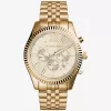 Goldfarbene Lexington-Uhr Goldfarbene Lexington-Uhr