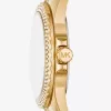 Goldfarbene Mini-Everest-Pavé-Uhr