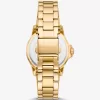 Goldfarbene Mini-Everest-Pavé-Uhr