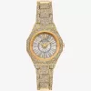 Goldfarbene Mini-Raquel-Pavé-Armbanduhr Goldfarbene Mini-Raquel-Pavé-Armbanduhr