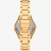 Goldfarbene Mini-Raquel-Pavé-Armbanduhr Goldfarbene Mini-Raquel-Pavé-Armbanduhr