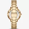 Goldfarbene Uhr mit geprägtem Logo von Pyper Goldfarbene Uhr mit geprägtem Logo von Pyper