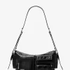 Große Dakota-Schultertasche aus geknittertem Leder Große Dakota-Schultertasche aus geknittertem Leder