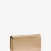 Große Mona-Clutch aus Metallic-Leder Große Mona-Clutch aus Metallic-Leder