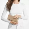 Große Mona-Clutch aus Metallic-Leder Große Mona-Clutch aus Metallic-Leder