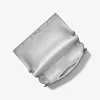 Große Mona-Clutch aus metallischem Saffiano-Leder Große Mona-Clutch aus metallischem Saffiano-Leder