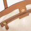 Große Taryn-Tragetasche aus Leder mit charakteristischem Logo Große Taryn-Tragetasche aus Leder mit charakteristischem Logo