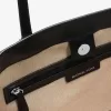 Große Taryn-Tragetasche aus Leder mit charakteristischem Logo