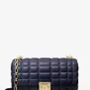 Große Tribeca-Schultertasche aus gestepptem Leder Große Tribeca-Schultertasche aus gestepptem Leder