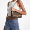 Große Tribeca-Schultertasche mit charakteristischem Logo Große Tribeca-Schultertasche mit charakteristischem Logo