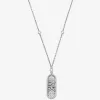 Halskette mit Empire-Logo und Pavé-Edelmetallbeschichtung und Sterlingsilber Halskette mit Empire-Logo und Pavé-Edelmetallbeschichtung und Sterlingsilber