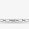 Halskette mit Kettengliedern aus edelmetallbeschichtetem Messing Halskette mit Kettengliedern aus edelmetallbeschichtetem Messing