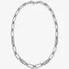 Halskette mit Kettengliedern aus edelmetallbeschichtetem Messing Halskette mit Kettengliedern aus edelmetallbeschichtetem Messing
