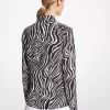 Hansen Zebra-Seiden-Crêpe-de-Chine-Hemd Hansen Zebra-Seiden-Crêpe-de-Chine-Hemd