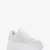 Hayes Plateau-Sneaker aus Leinenmischung mit Nieten Hayes Plateau-Sneaker aus Leinenmischung mit Nieten