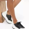 Hayes Plateau-Sneaker aus zweifarbigem Leder Hayes Plateau-Sneaker aus zweifarbigem Leder
