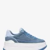 Hayes zweifarbiger Denim-Plateau-Sneaker Hayes zweifarbiger Denim-Plateau-Sneaker