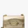 Heather Große Umhängetasche aus Metallic-Leder Heather Große Umhängetasche aus Metallic-Leder