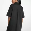 Hemdblusenkleid aus Stretch-Baumwollpopeline